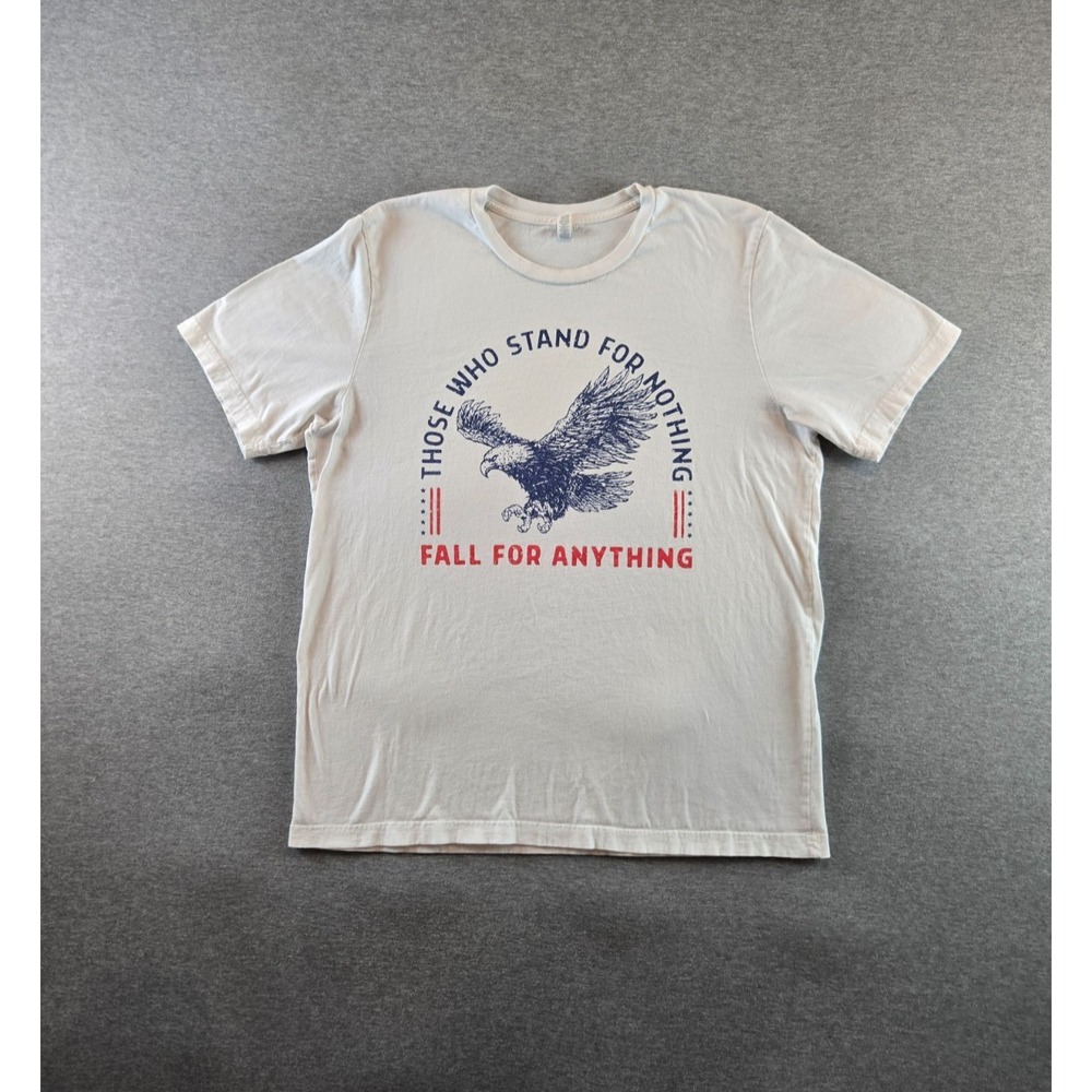 Nine Line Apparel T Shirt Mens XL White Giant‎ Bald Eagle Made In USA Patriotic